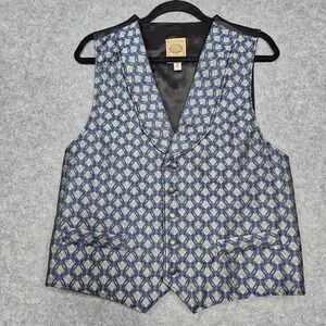 Wah Maker Vest Mens Large Paisley Frontier Clothing Western USA